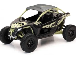 Can-Am Maverick X3 XRC Turbo ATV Tan and Black with Silver Top cast 1/18 Diecast Model by New Ray