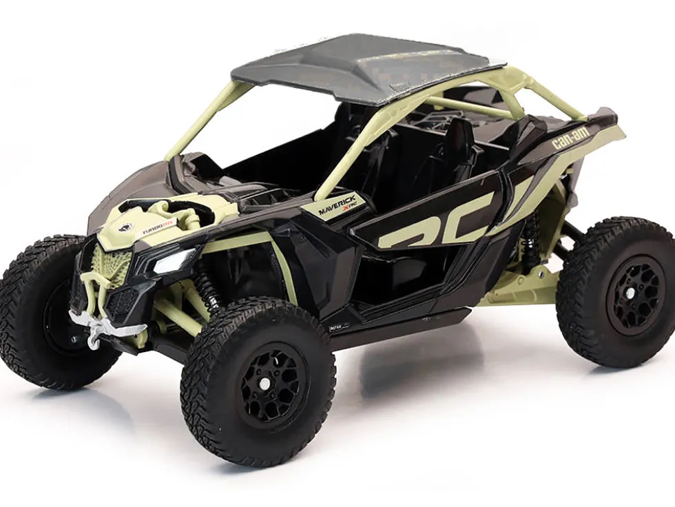 Can-Am Maverick X3 XRC Turbo ATV Tan and Black with Silver Top cast 1/18 Diecast Model by New Ray