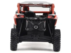 Can-Am Maverick X3 X RS Turbo RR Chalk Gray and Magma Red with Driver Figure 1/32 Diecast Model by BRP Models