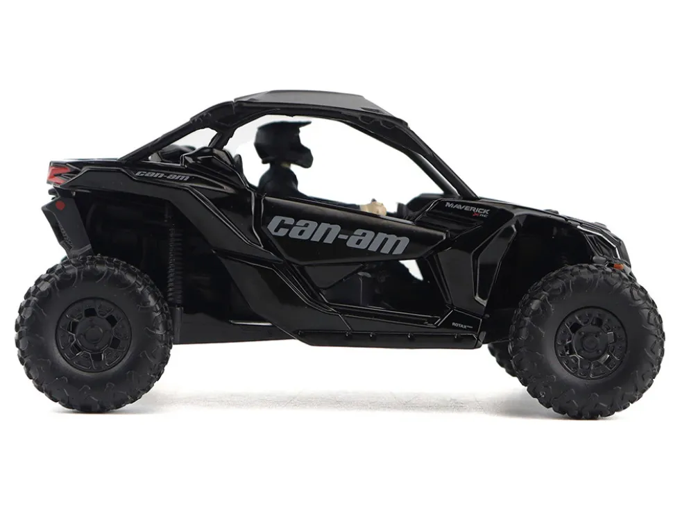 Can-Am Maverick X3 X RS Turbo RR Triple Black with Driver Figure 1/32 Diecast Model by BRP Models