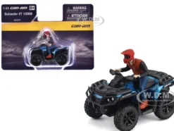 Can-Am Outlander XT 1000R ATV Oxford Blue Metallic with Driver Figure 1/32 Diecast Model by BRP Models