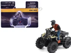 Can-Am Renegade X MR 1000R ATV Desert Tan with Driver Figure 1/32 Diecast Model by BRP Models