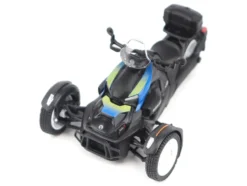 Can-Am Ryker Rally 3-Wheel Motorcycle Galactic Blue and Black 1/32 Diecast Model by BRP Models