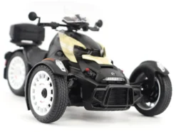 Can-Am Ryker Rally 3-Wheel Motorcycle Sand Storm and Black 1/12 Diecast Model by BRP Models
