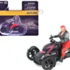 Can-Am Ryker 3-Wheel Motorcycle Pink Punk and Black with Driver Figure 1/32 Diecast Model by BRP Models