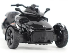 Can-Am Spyder F3 3-Wheel Motorcycle Steel Black Metallic 1/32 Diecast Model by BRP Models
