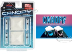Canopy 2 Piece Set White Limited Edition to 3600 pieces Worldwide 1/64 Scale Models by American Diorama AD-76523MJ