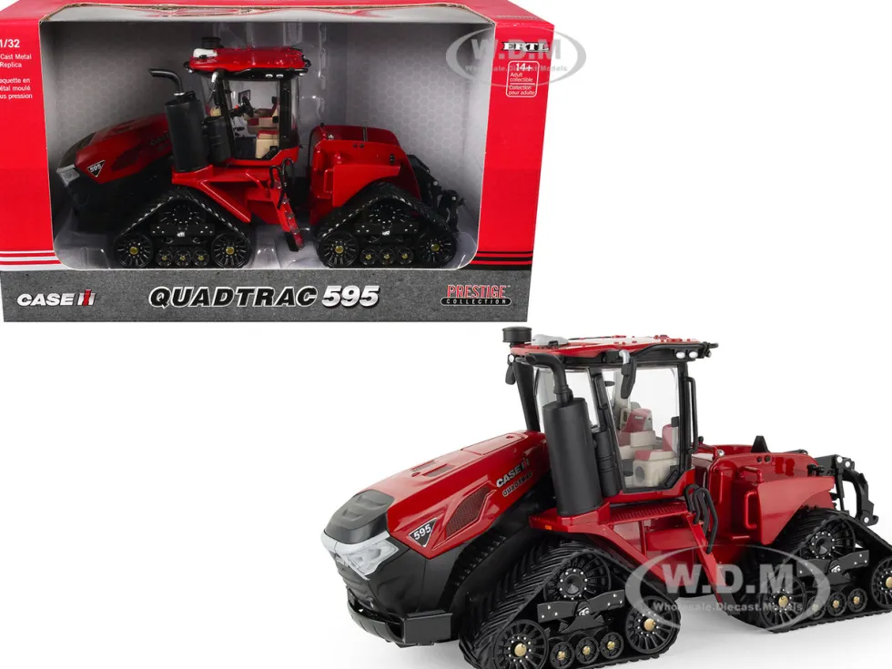 Case IH Steiger Quadtrac 595 Tractor Red "Prestige Collection" Series 1/32 Diecast Model by ERTL TOMY