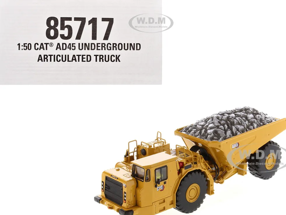 CAT Caterpillar AD45 Underground Articulated Truck Yellow "High Line" Series 1/50 Diecast Model by Diecast Masters
