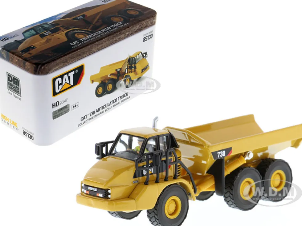 CAT Caterpillar 730 Articulated Dump Truck Operator High Line Series 1/87 HO Scale Diecast Model Diecast Masters 85130