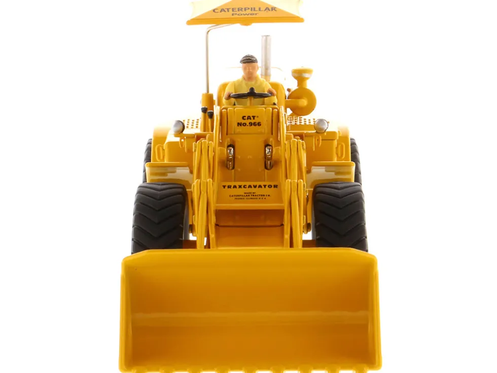 CAT Caterpillar 966A Wheel Loader Yellow Operator Vintage Series 1/50 Diecast Model Diecast Masters 85579