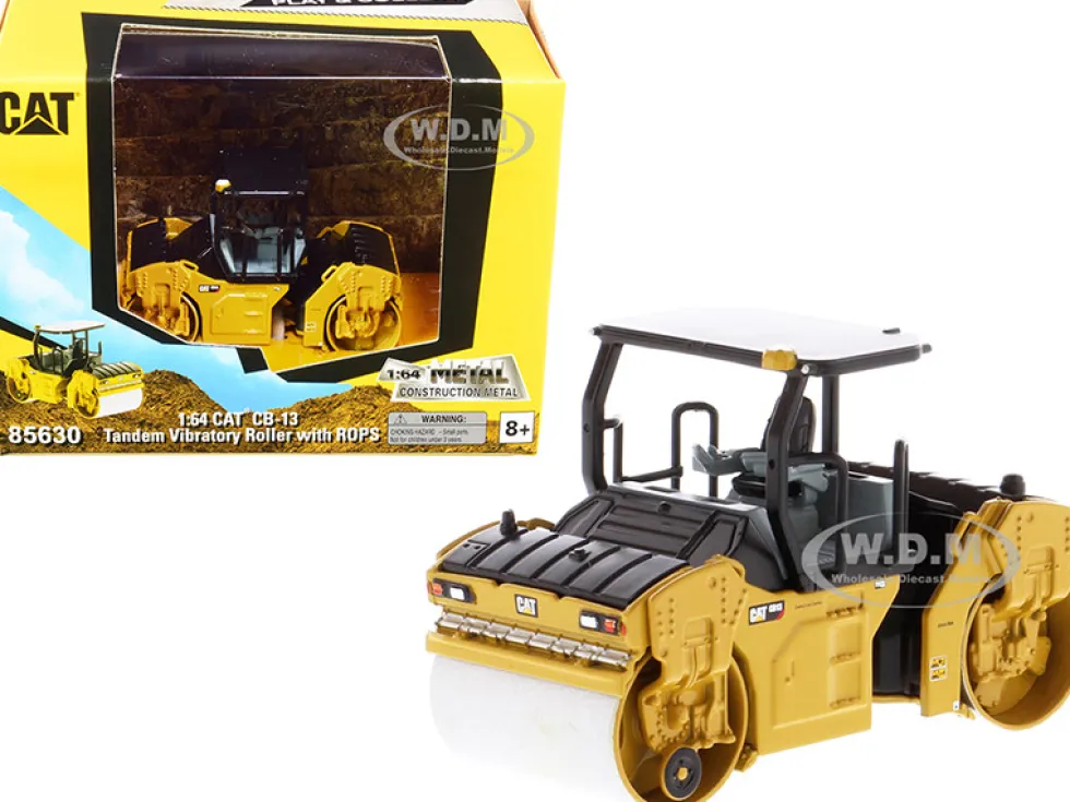 CAT Caterpillar CB-13 Tandem Vibratory Roller ROPS Play & Collect Series 1/64 Diecast Model Diecast Masters 85630
