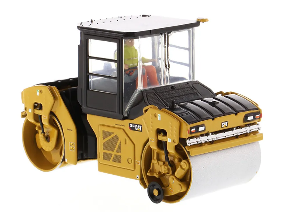 CAT Caterpillar CB-13 Tandem Vibratory Roller Cab and Operator High Line Series 1/50 Diecast Model Diecast Masters 85595