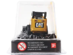 CAT Caterpillar 272C Compact Track Loader with Broom Yellow