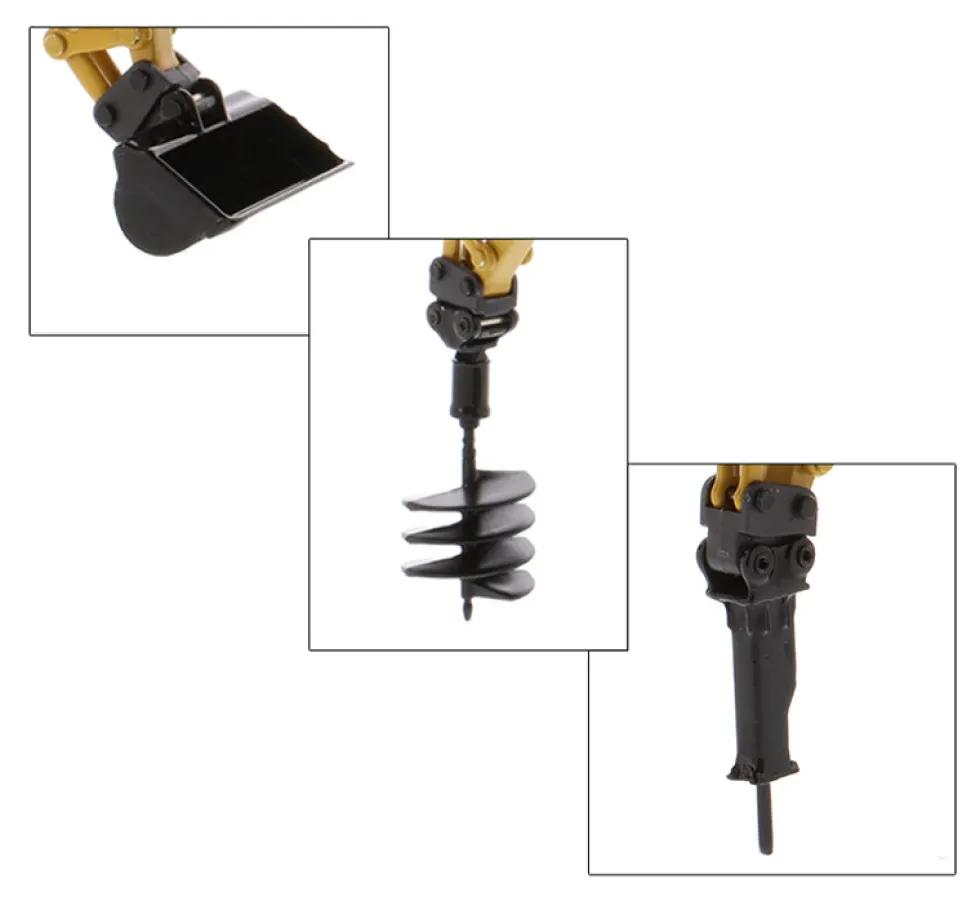 CAT Caterpillar 308 CR Next Generation Mini Hydraulic Excavator with Work Tools Operator High Line Series 1/50 Diecast Model Diecast Masters 85596