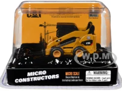CAT Caterpillar 272C Skid Steer Loader with Pallet Fork Yellow "Micro-Constructor" Series Diecast Model by Diecast Masters