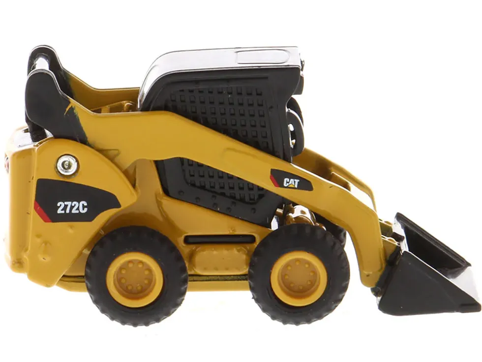CAT Caterpillar 272C Skid Steer Loader Yellow Micro Constructor Series Diecast Model Diecast Masters 85974DB