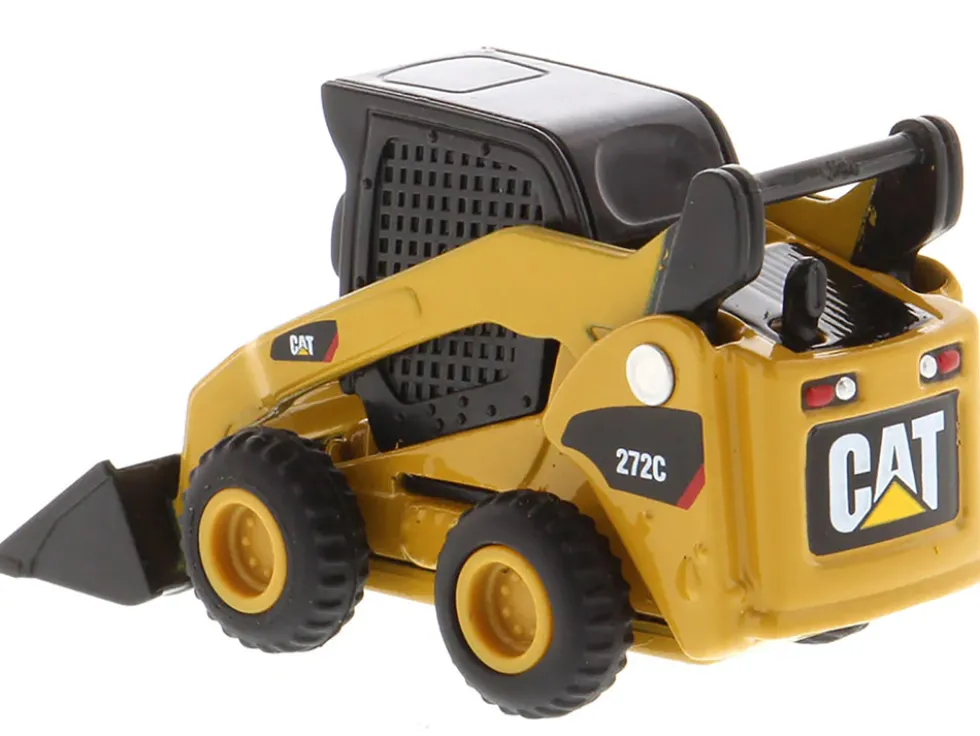 CAT Caterpillar 272C Skid Steer Loader Yellow Micro Constructor Series Diecast Model Diecast Masters 85974DB