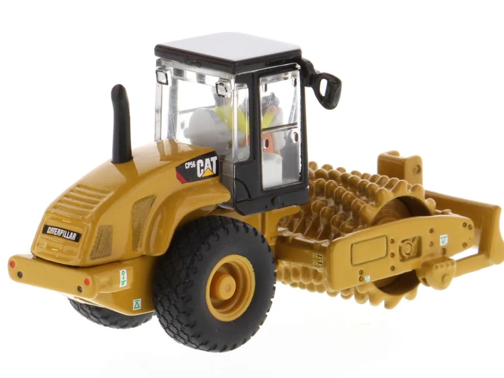 CAT Caterpillar CS56 Padfoot Drum Vibratory Soil Compactor Operator High Line Series 1/87 HO Diecast Model Diecast Masters 85247