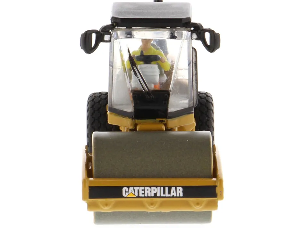CAT Caterpillar CS56 Smooth Drum Vibratory Soil Compactor Operator High Line Series 1/87 HO Scale Diecast Model Diecast Masters 85246
