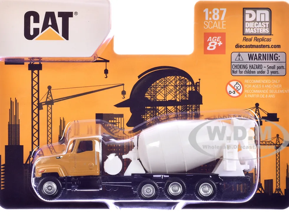 CAT Caterpillar CT681 Concrete Mixer Yellow 1/87 (HO) Diecast Model by Diecast Masters