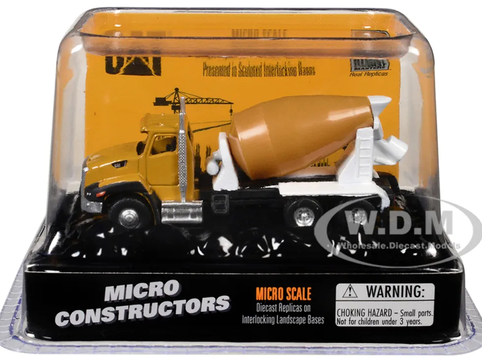 CAT Caterpillar CT660 Concrete Mixer Yellow "Micro-Constructor" Series Diecast Model by Diecast Masters