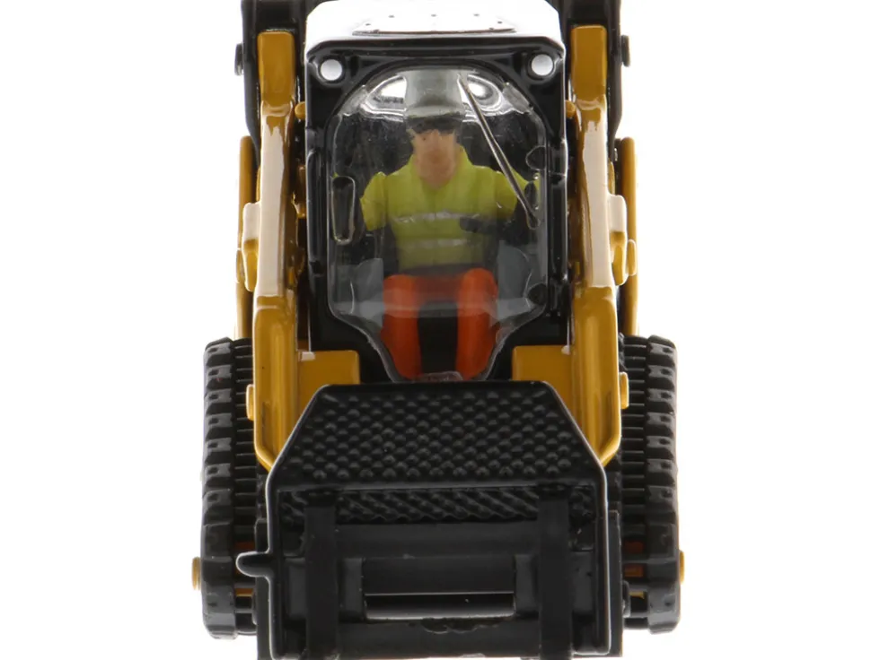 CAT Caterpillar 259D3 Compact Track Loader Work Tools Operator Yellow High Line Series 1/50 Diecast Model Diecast Masters 85677