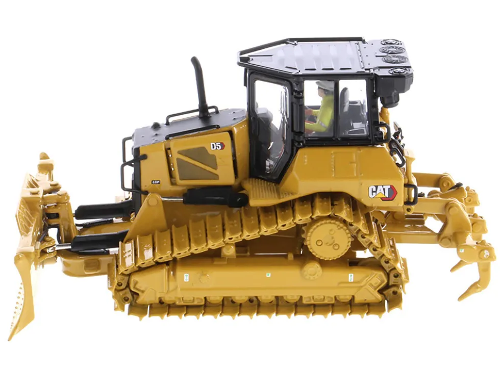 CAT Caterpillar D5 LGP VPAT Track Type Tractor Dozer Yellow Operator High Line Series 1/50 Diecast Model Diecast Masters 85951