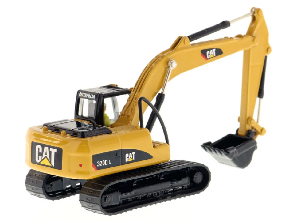 CAT Caterpillar 320D L Hydraulic Excavator Operator High Line Series 1/87 HO Diecast Model Diecast Masters 85262