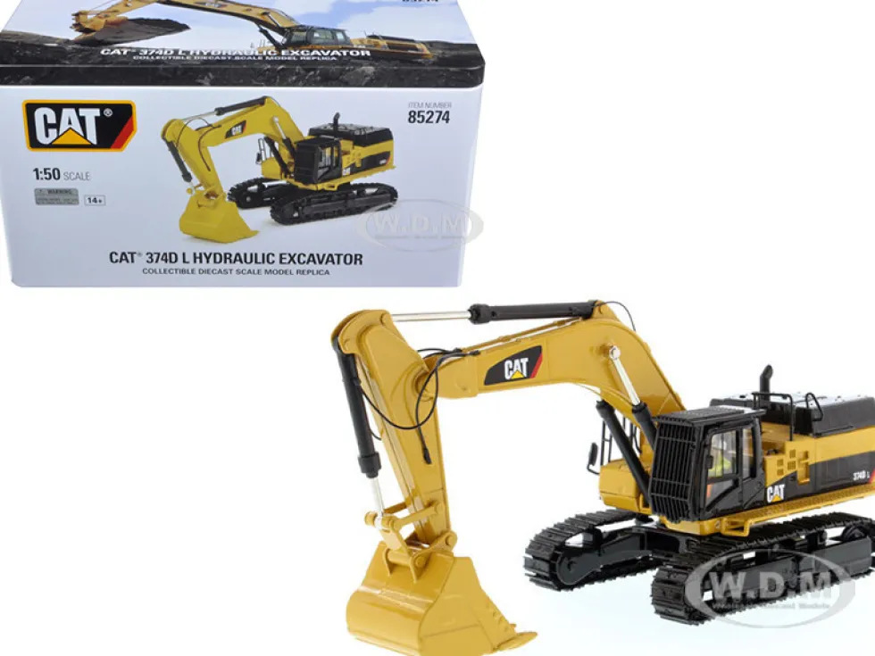 CAT Caterpillar 374D L Hydraulic Excavator Operator High Line Series 1/50 Diecast Model Diecast Masters 85274