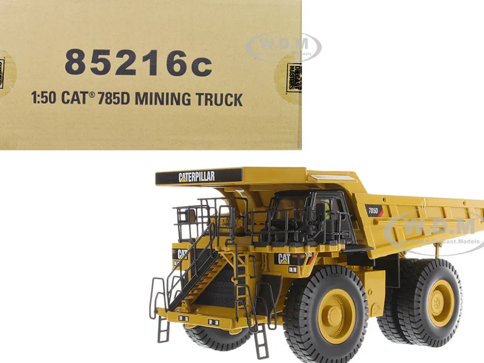 CAT Caterpillar 785D Mining Truck Yellow with Operator Core Classics Series 1/50 Diecast Model Diecast Masters 85216C