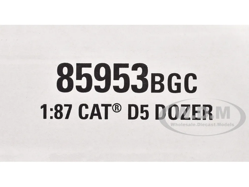 CAT Caterpillar D5 Track-Type Dozer "Centennial" Gray with Operator "High Line Series" 1/87 (HO) Diecast Model by Diecast Masters