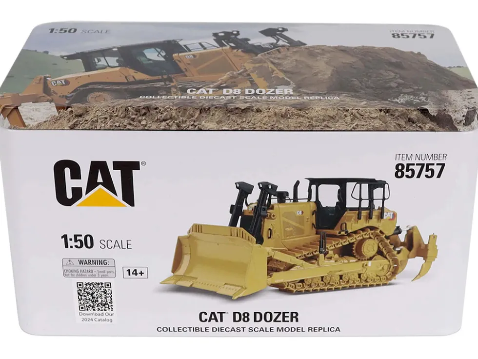 CAT Caterpillar D8 Track-Type Dozer (Standard Configuration) Yellow "High Line" Series 1/50 Diecast Model by Diecast Masters