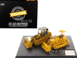CAT Caterpillar 977D Traxcavator Circa 1955-1960 and CAT Caterpillar 963K Track Loader Current with Operators Evolution Series 1/50 Diecast Models Diecast Masters 85559
