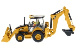 CAT Caterpillar 450E Backhoe Loader Operator High Line Series 1/87 HO Scale Diecast Model Diecast Masters 85263