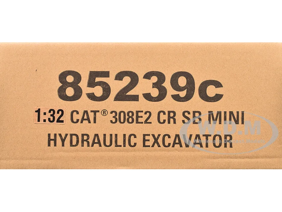 CAT Caterpillar 308E2 CR SB Mini Hydraulic Excavator with Working Tools and Operator High Line Series 1/32 Diecast Model Diecast Masters 85239