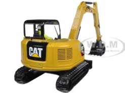 CAT Caterpillar 308E2 CR SB Mini Hydraulic Excavator with Working Tools and Operator High Line Series 1/32 Diecast Model Diecast Masters 85239