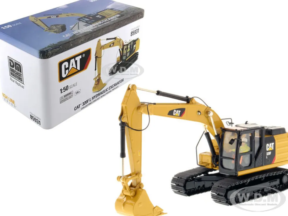 CAT Caterpillar 320F L Hydraulic Excavator with Operator High Line Series 1/50 Diecast Model Diecast Masters 85931