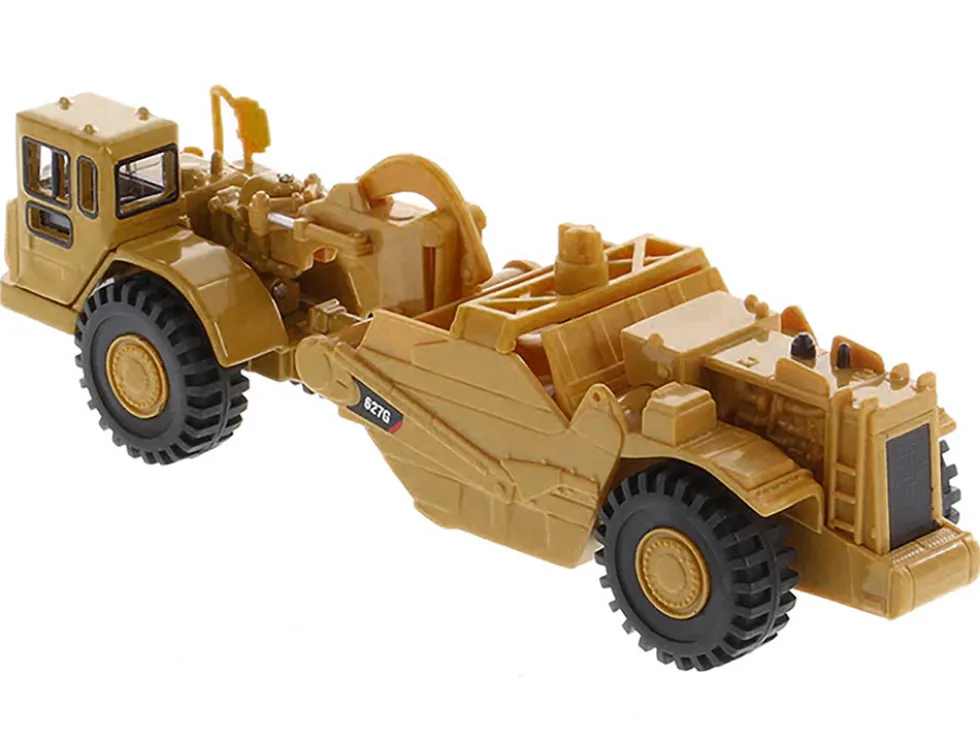 CAT Caterpillar 627G Auger Scraper Yellow 1/87 HO Diecast Model Diecast Masters 84405