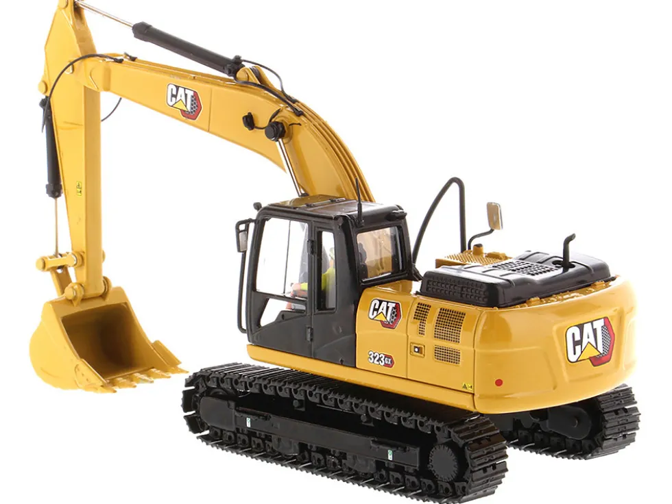 CAT Caterpillar 323 GX Hydraulic Excavator Operator High Line Series 1/50 Diecast Model Diecast Masters 85675
