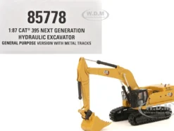 CAT Caterpillar 395 Next-Generation Hydraulic Excavator (Mass Excavator Version) Yellow with Additional Tools 