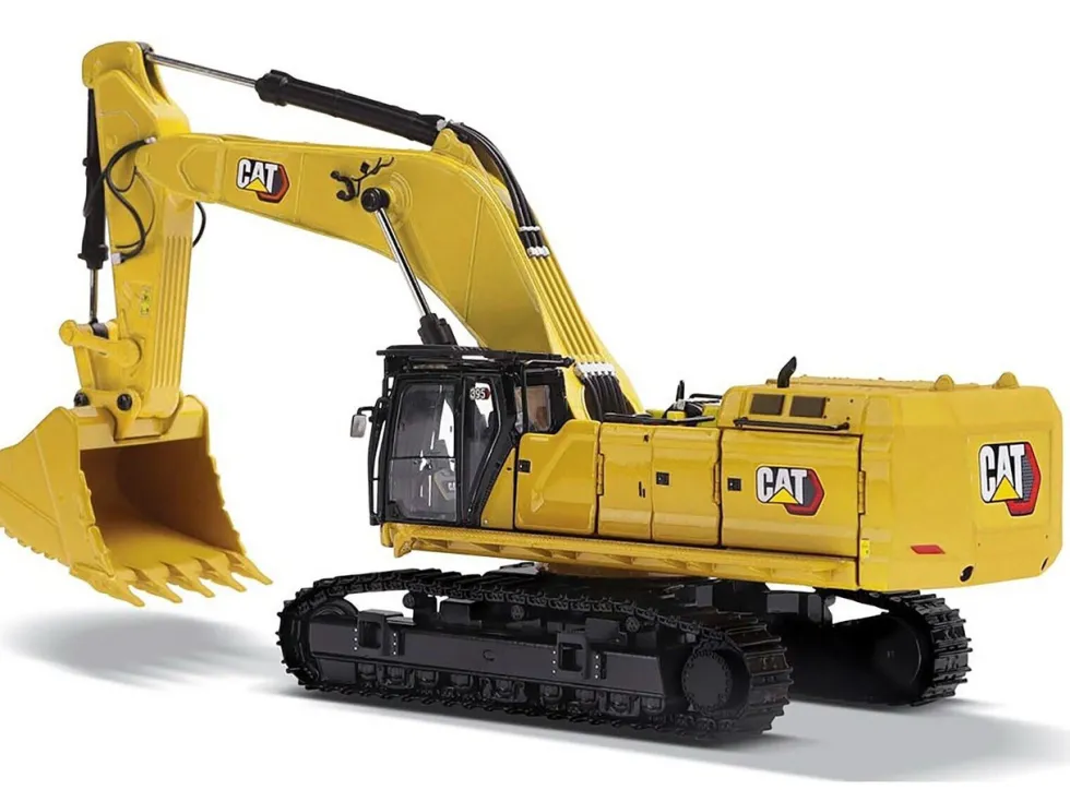 CAT Caterpillar 395 Next Generation Hydraulic Excavator "Mass Excavation Version" Yellow "High Line Series" 1/50 Diecast Model by Diecast Masters