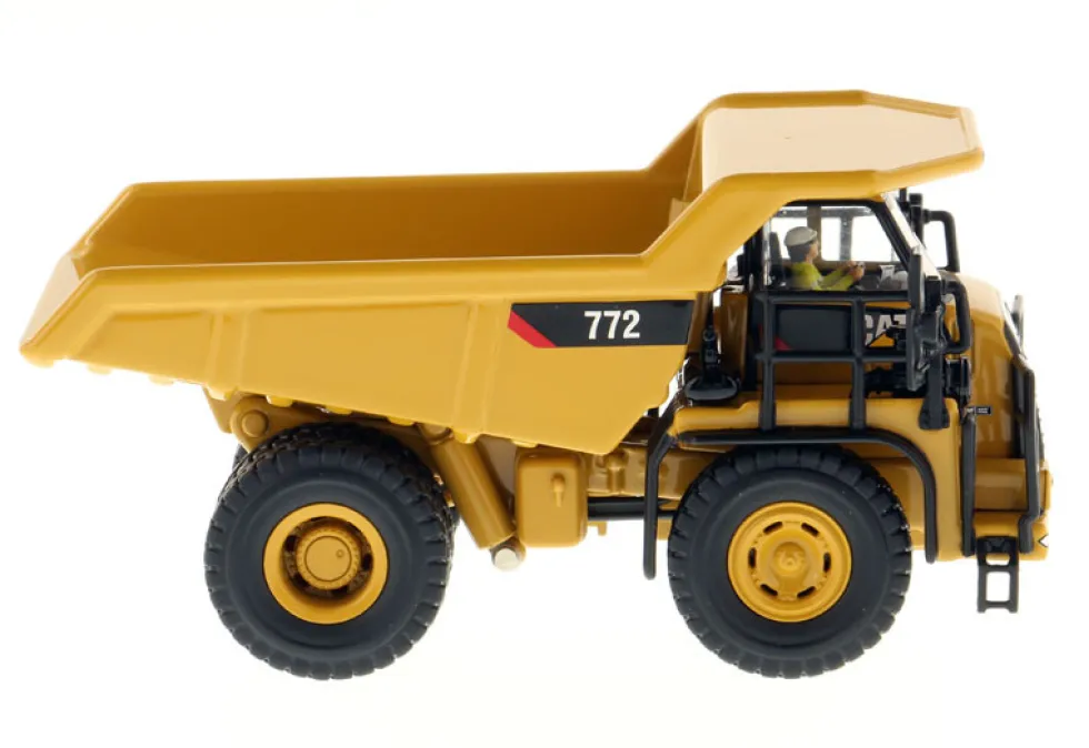 CAT Caterpillar 772 Off-Highway Dump Truck Operator High Line Series 1/87 HO Scale Diecast Model Diecast Masters 85261