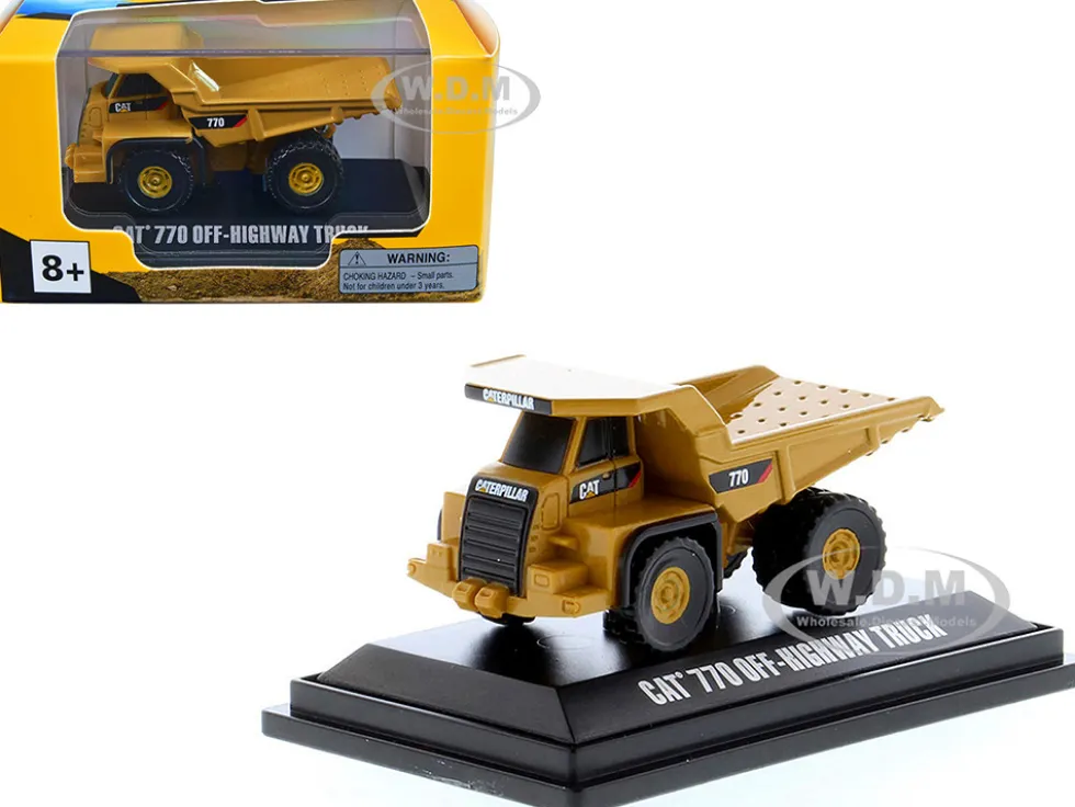 CAT Caterpillar 770 Off Highway Truck Yellow Micro Constructor Series Diecast Model Diecast Masters 85982DB