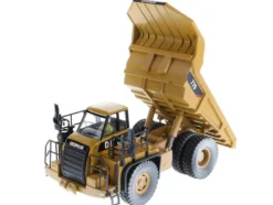 CAT Caterpillar 770 Off Highway Truck Yellow Weathered with Operator Weathered Series 1/50 Diecast Model Diecast Masters 85756