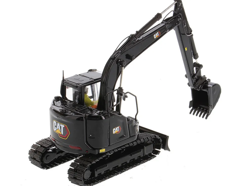CAT Caterpillar 315 Track Type Hydraulic Excavator Special Black Finish with Operator High Line Series 1/50 Diecast Model Diecast Masters 85957BK
