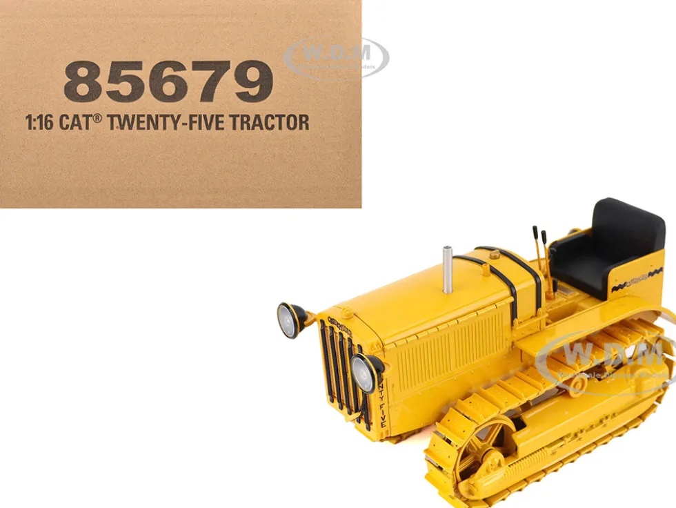 CAT Caterpillar Twenty Five Tractor Yellow "Vintage" Series 1/16 Diecast Model by Diecast Masters