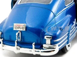1948 Chevrolet Aerosedan Fleetline Blue 1/24 Diecast Model Car Motormax 73266
