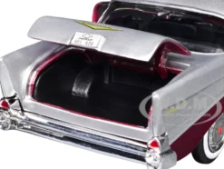 1957 Chevrolet Bel Air Burgundy Metallic and Silver Metallic 