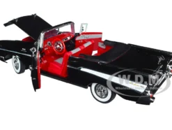 1957 Chevrolet Bel Air Convertible Black James Bond 007 Dr. No 1962 Movie 1/18 Diecast Model Car Motormax 79831